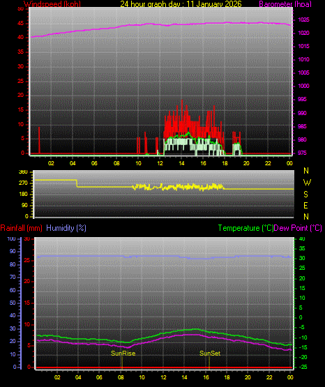 24 Hour Graph for Day 11