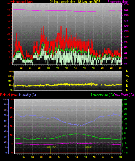24 Hour Graph for Day 19